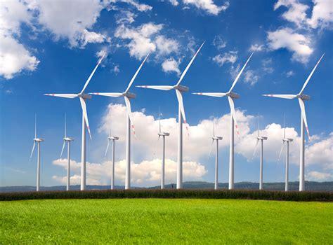 Wind turbines forming part of a utility-scale renewable energy project